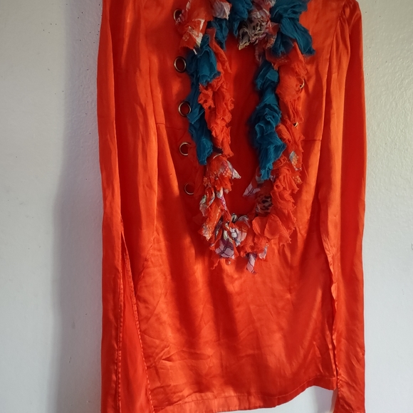 JUSTCAVALLI 100% silk vintage blouse. Size 40. - Picture 2 of 5